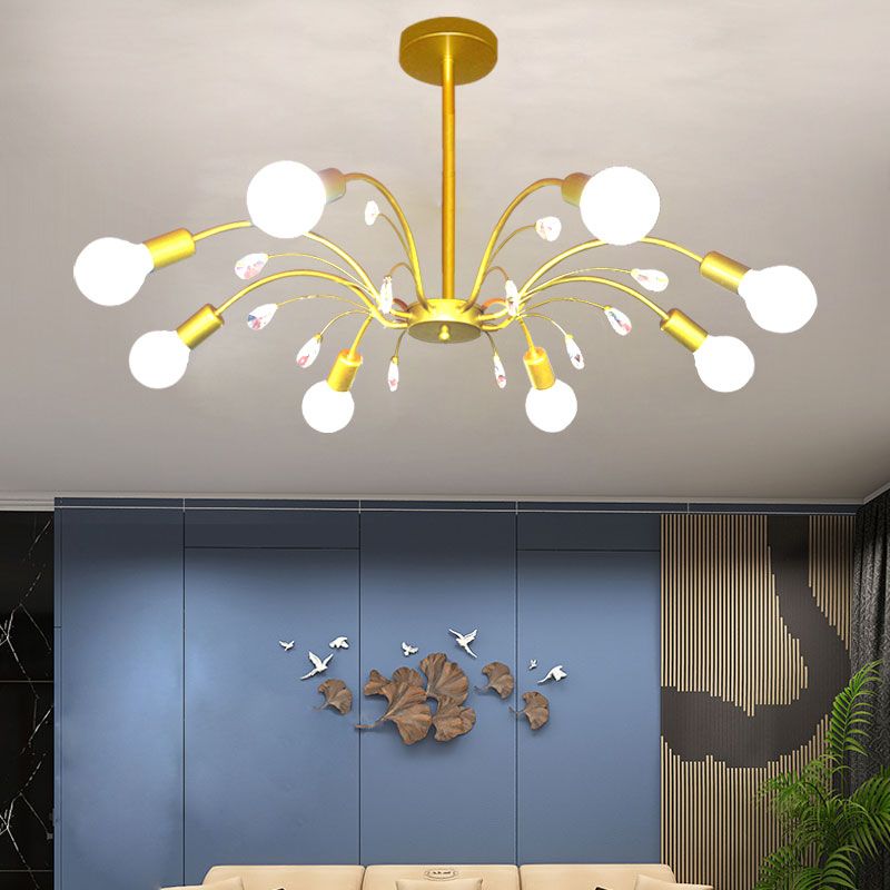 Radial Shade Chandelier Lights Contemporary Metal Chandelier Lighting