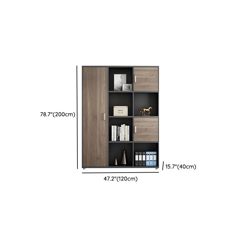 Vertical Contemporary File Cabinet Wooden Frame Filing Cabinet