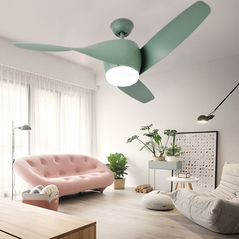 Fan Shape Metal Ceiling Fan Kid Style 1 Light Ceiling Fans Fixtures