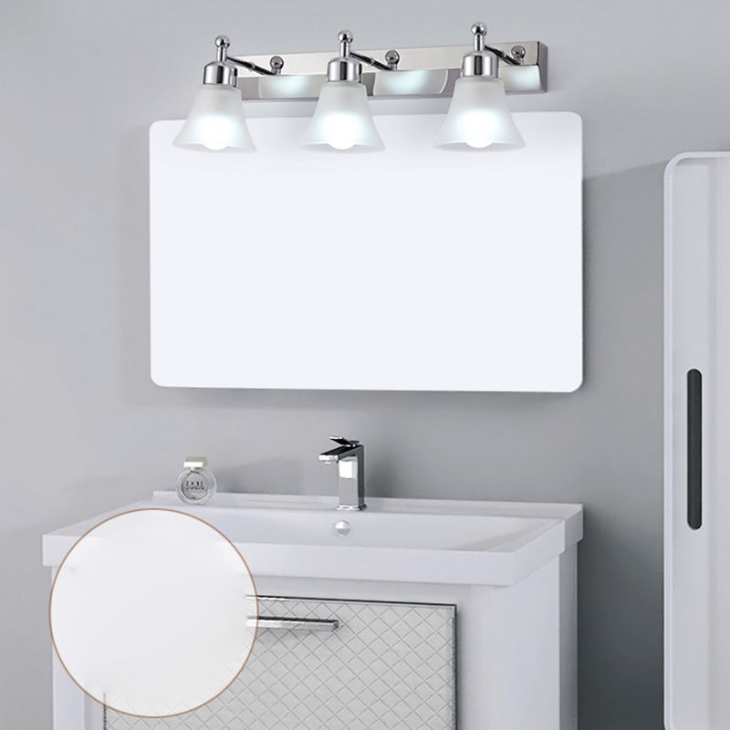 Modern Simple Makeup Mirror Light Nordic Bathroom Stainless Steel Mirror Lamp Fixture