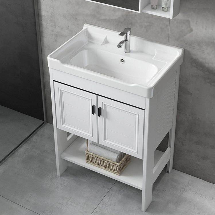 Bathroom Sink Vanity Drawers Doors Mirror Shelf Storage Vanity with Faucet