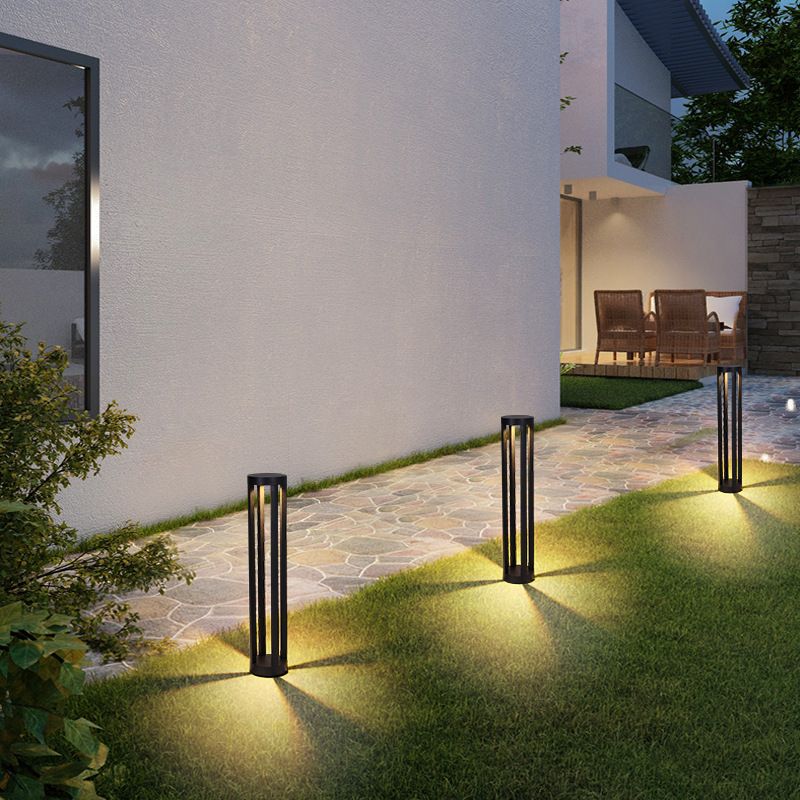 Nordic Style Aluminum Outdoor Lamp Cylinder Shape Outdoor Light for Courtyard