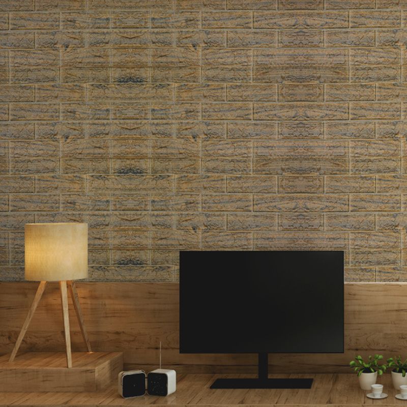 3D Embossed Interior Wall Paneling Peel and Stick Square Wall Paneling