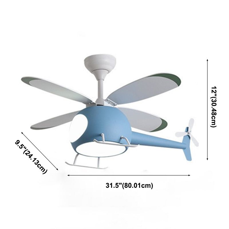 Ciondolo a ventole a leden a leden in stile creativo in stile creativo lampada appesa a aereo con ombra acrilica