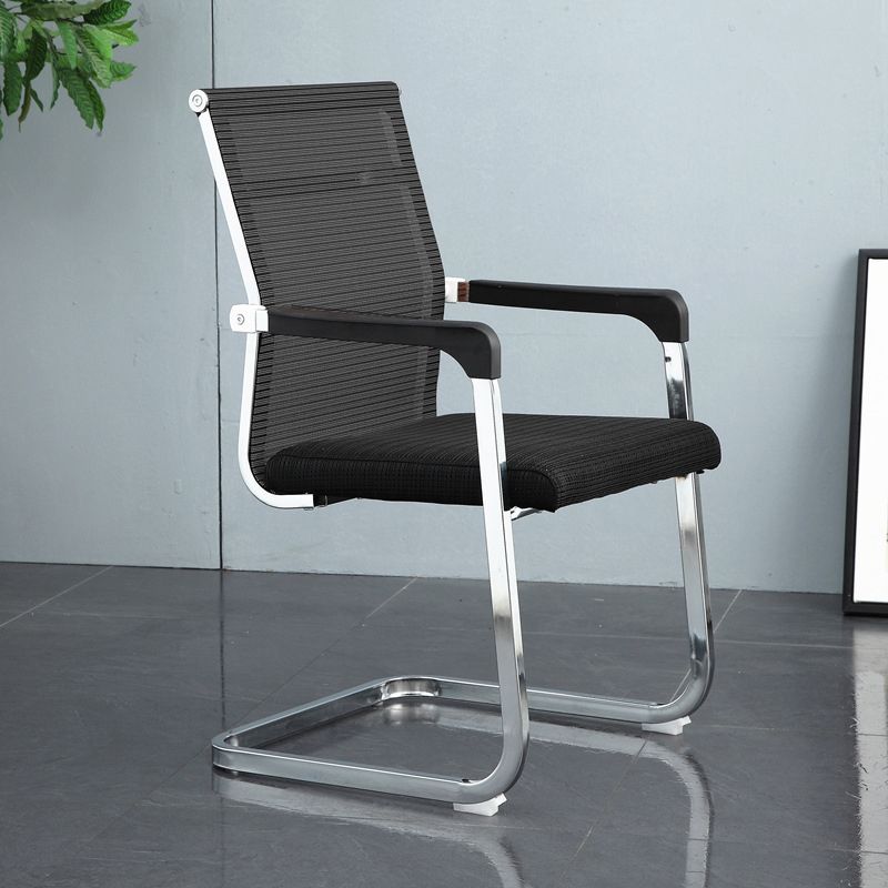 Modern Desk Chair Mesh Computer Chair Conference Chair No Wheels