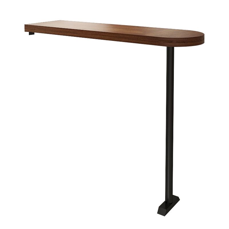 Industrial Style Wood Top Counter Table 42-inch Height Table for Dining Room