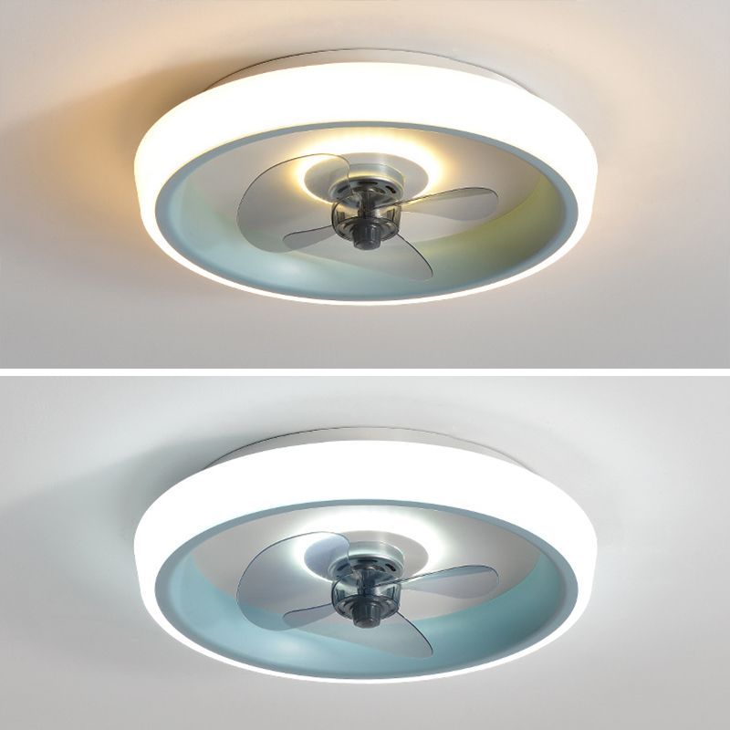 2 Light Ceiling Fan Lighting Modern Style Metal Ceiling Fan Lighting for Living Room