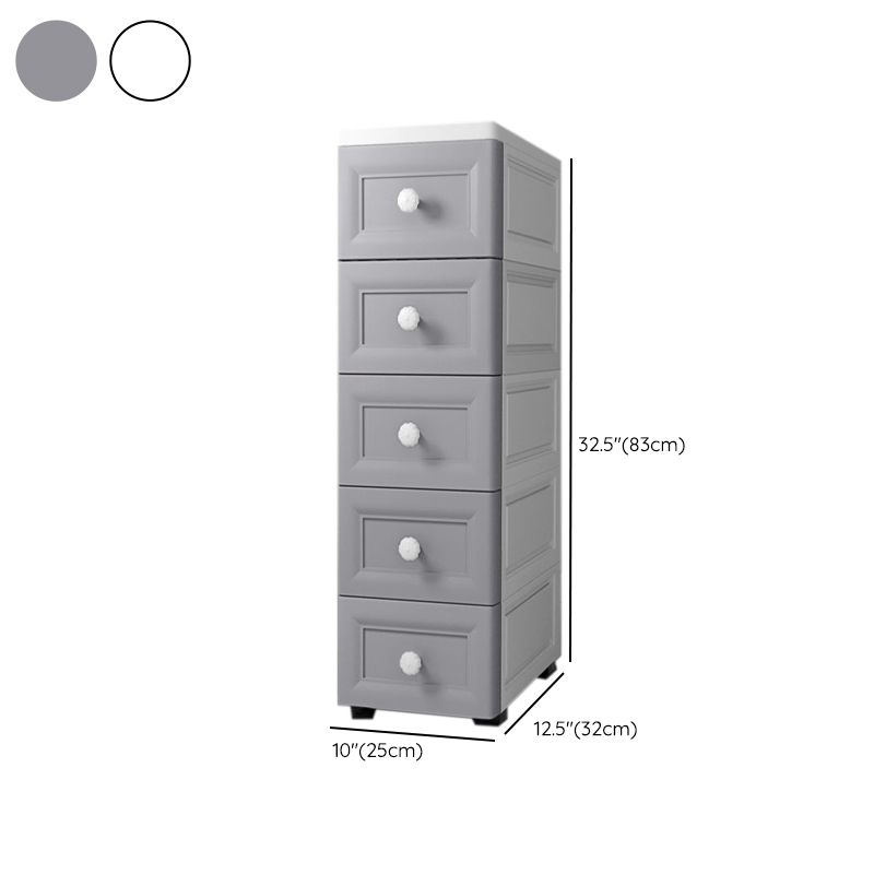 Contemporary Vertical Kids Dressers Plastic Nursery Dresser for Home