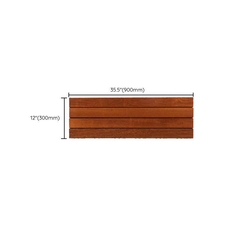 4-Slat Wood Deck/Patio Flooring Tiles Interlocking Installation Floor Board Tiles