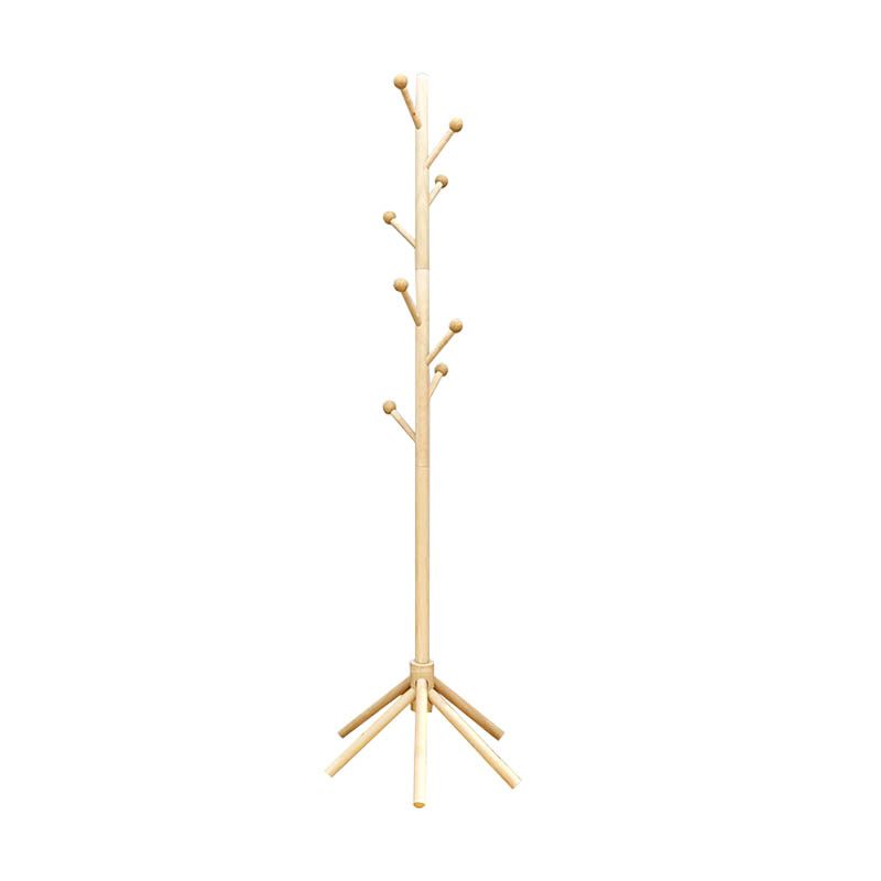 Wooden Coat Hanger Modern Style Simple Home Floor Hall Stand