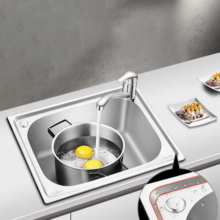 Modern Style Kitchen Sink Stainless Steel Dirt Resistant Kitchen Sink(Not Included Faucet)