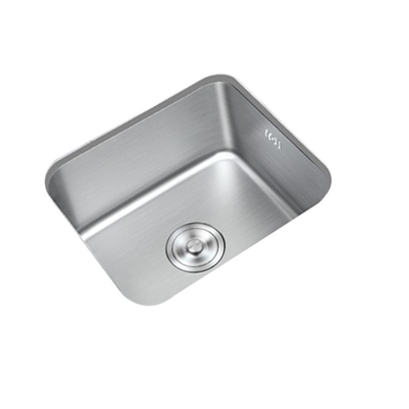 Contemporary Style Kitchen Sink Stainless Steel Rectangle Undermount Kitchen Sink