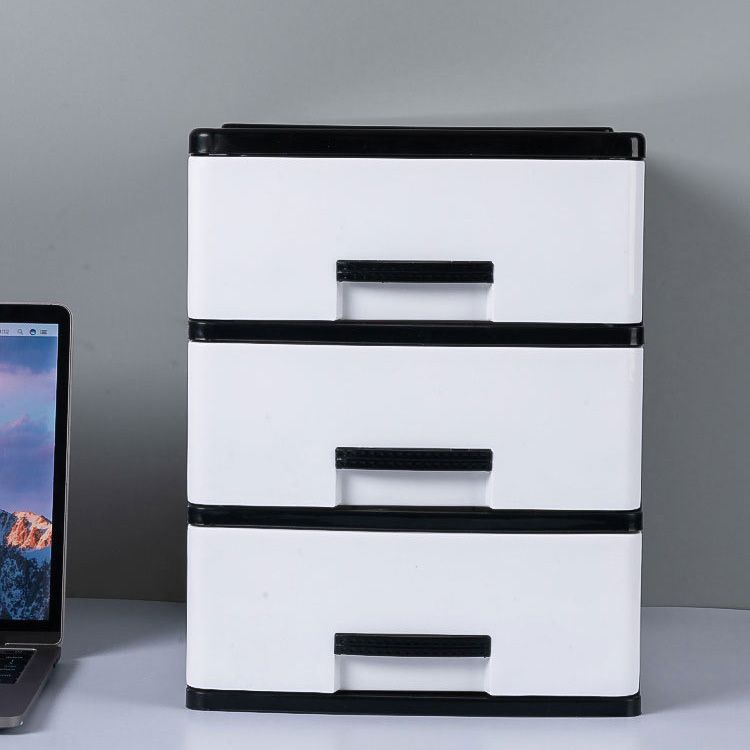 Modern Vertical Filing Cabinet Plastic Drawers File Cabinet for Home or Office