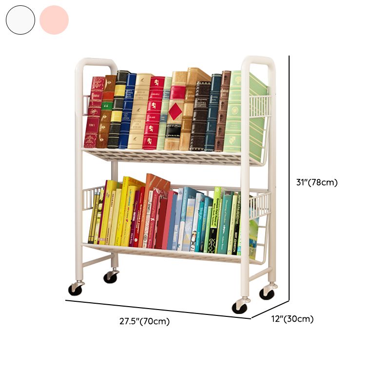 Scandinavian Metal Book Shelf Freestanding Standard Kids Bookcas