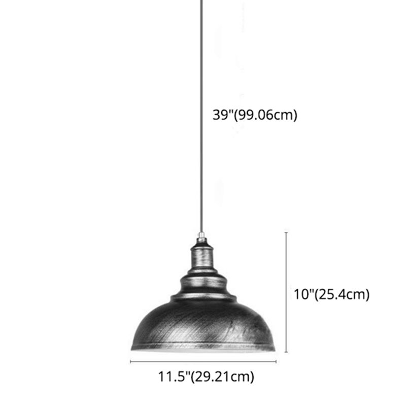 Kit de luz colgante estilo industrial de metal sombreado luz colgante para restaurante para restaurante