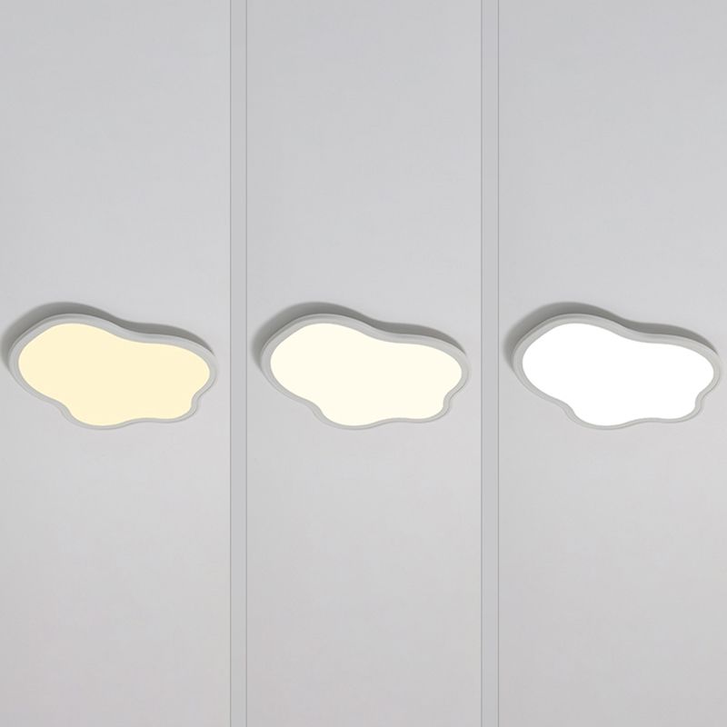 Metal LED Flush Mount Nordic Cloud Ceiling Light Fixture for Bedroom