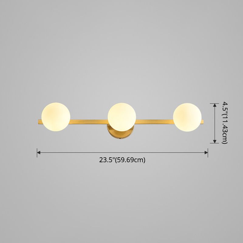 Luces de pared de tocador personalizado luces de tocador de metal LED modernas para el baño