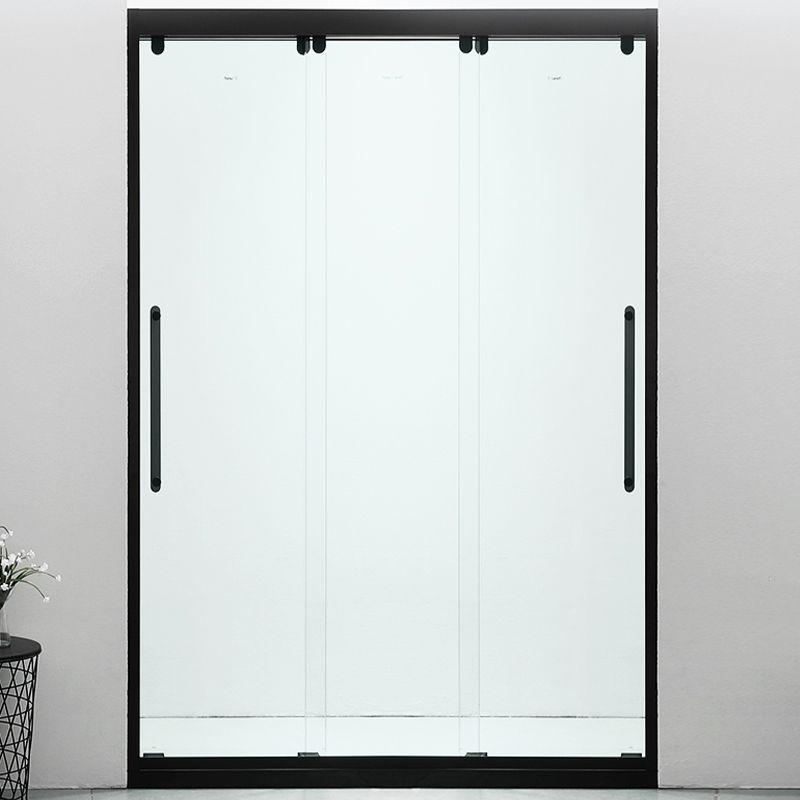 Triple Linkage Double Sliding Shower Door Tempered Glass Shower Door