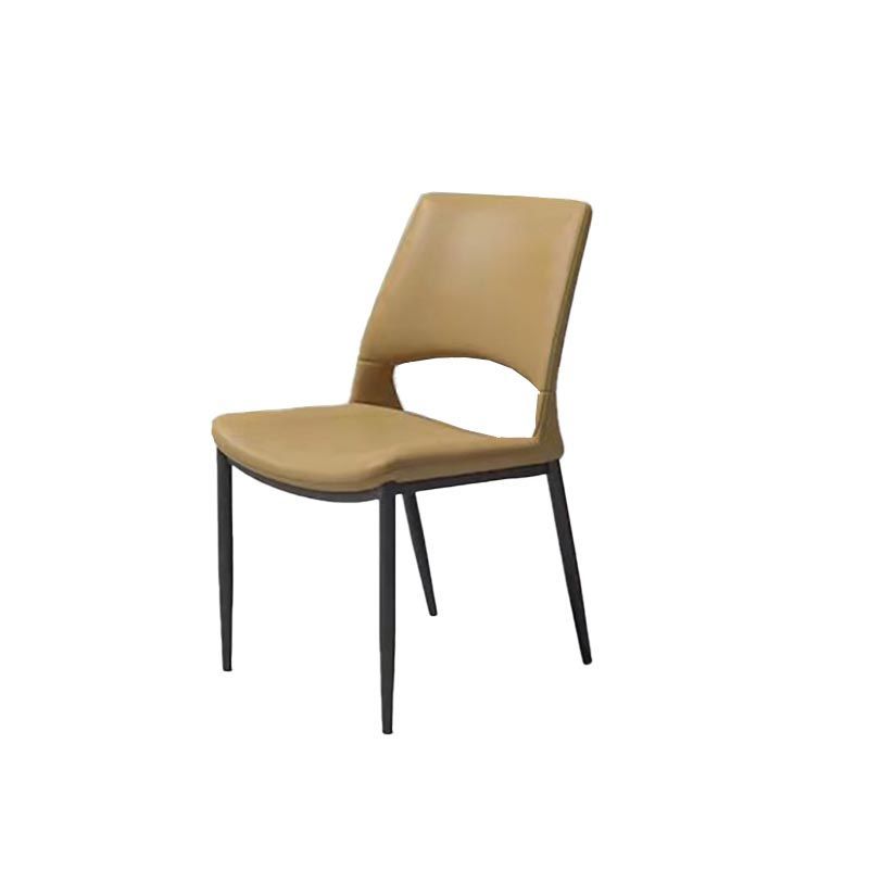 Armless Dining Chairs Contemporary Open Back Dining Side Upholstered Furniture