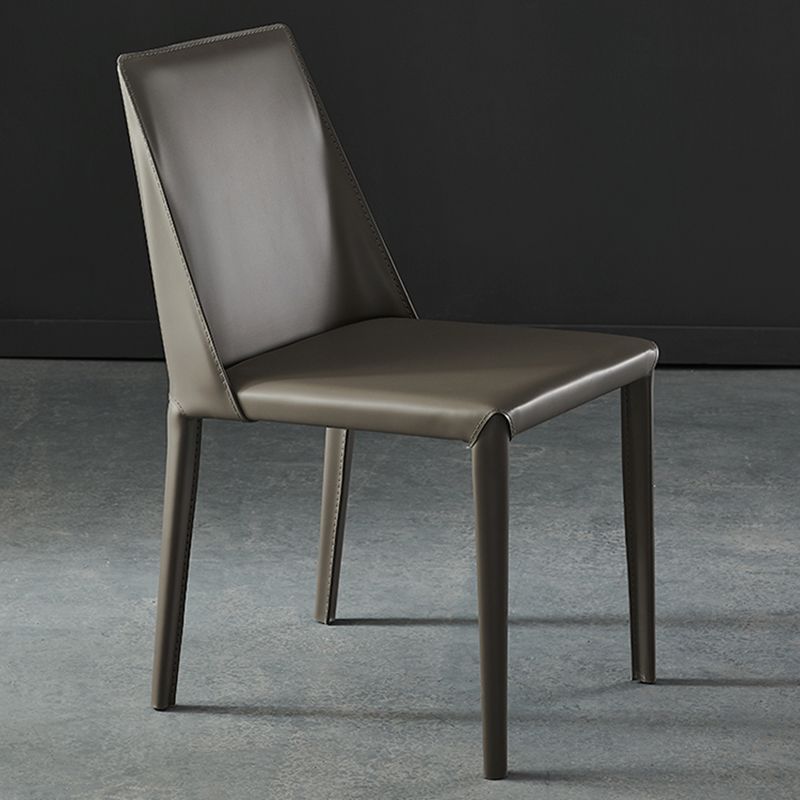 Contemporary Faux Leather and Metal Dining and Accent Chairs