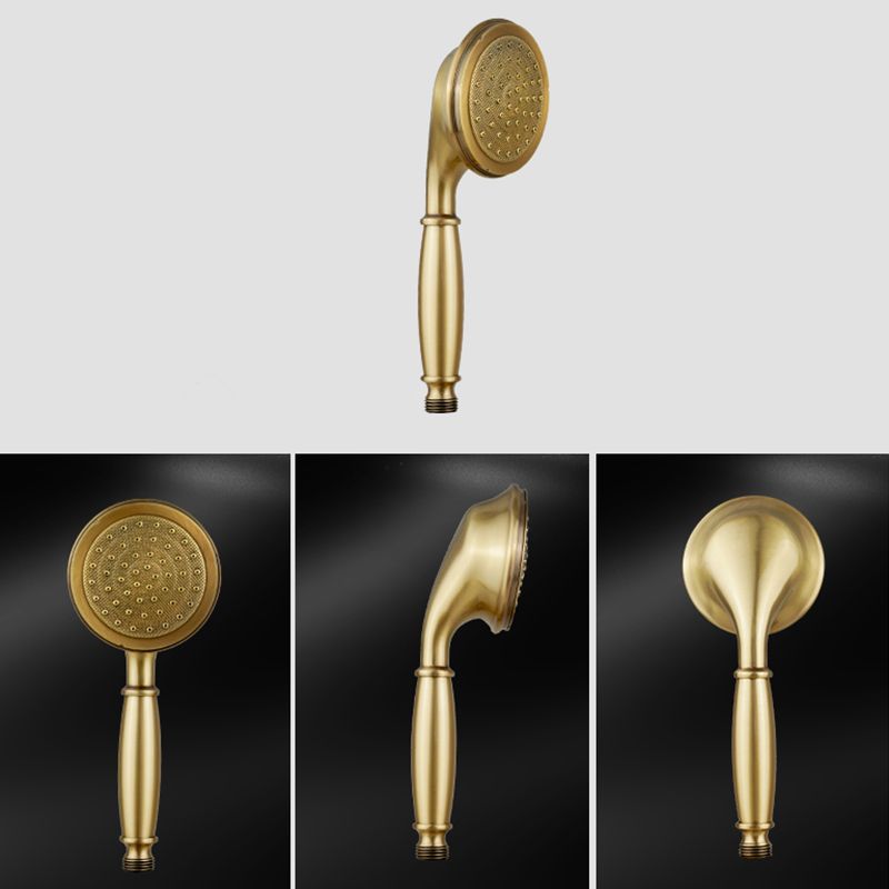 Traditional Style Shower Head in Brass Single Spray Wall-Mount Showerhead