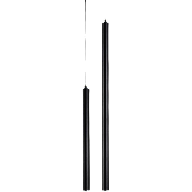 Cilindrische vorm metalen hanglampen moderne stijl hangende verlichtingsarmaturen in zwart