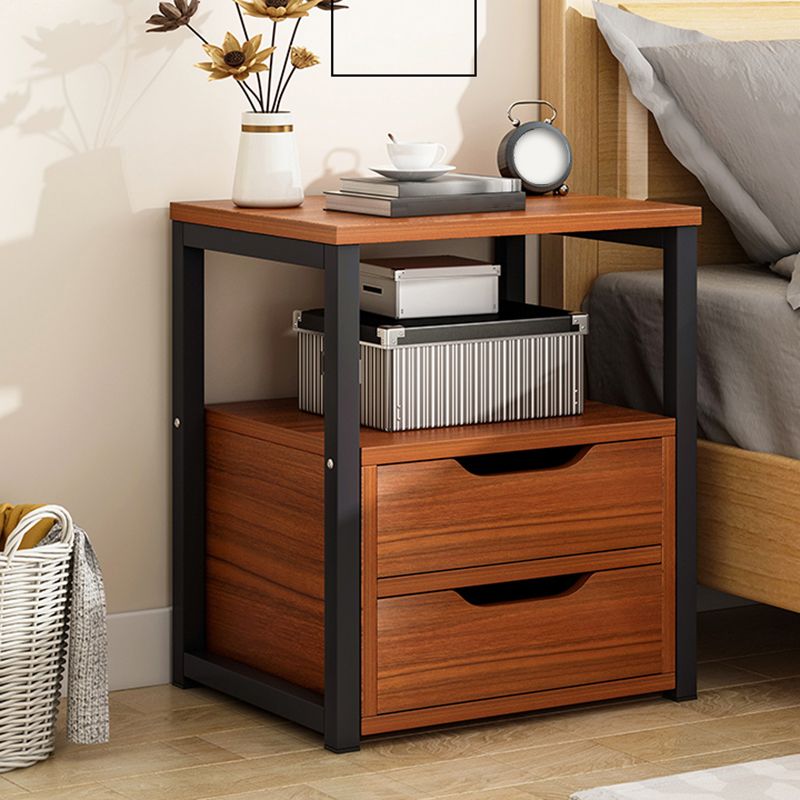 Wooden Accent Table Nightstand Contemporary Night Table for Bedroom