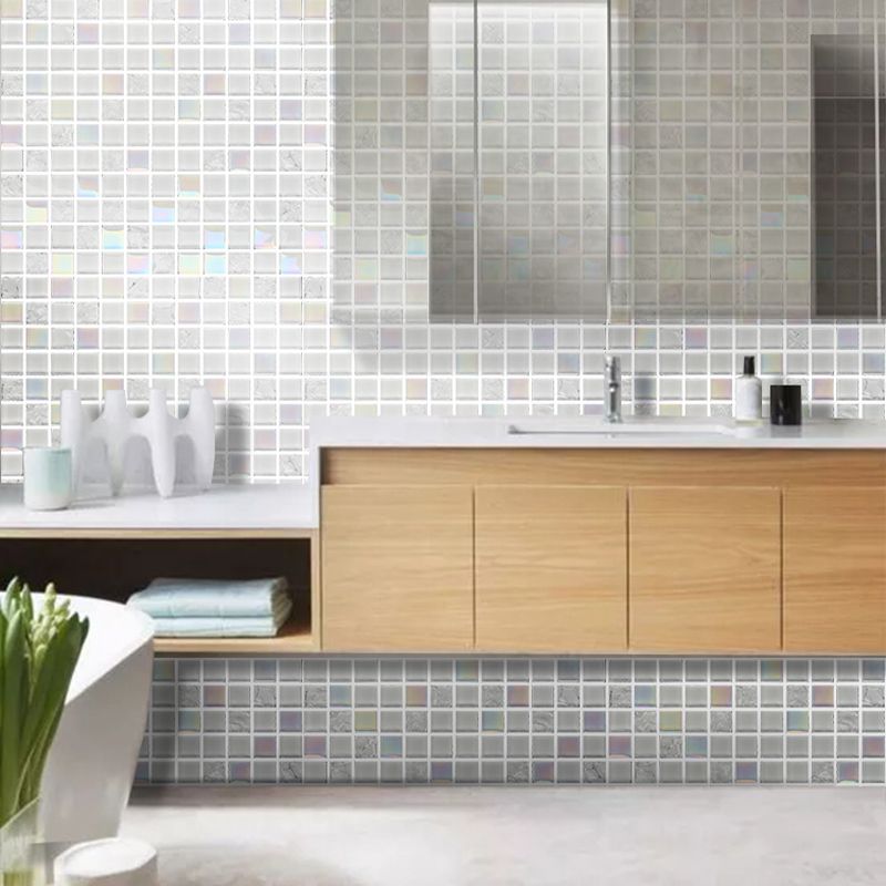 Glass Mosaic Tile Contemporary High Gloss Mosaic Tile with Square Shape