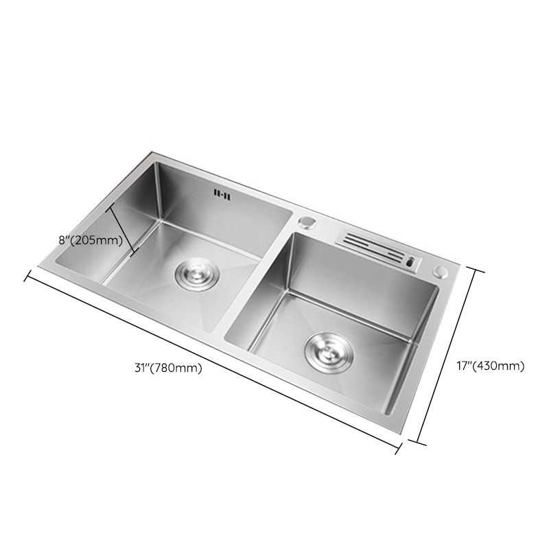 Stainless Steel Kitchen Sink Modern Kitchen Sink with Drain Assembly