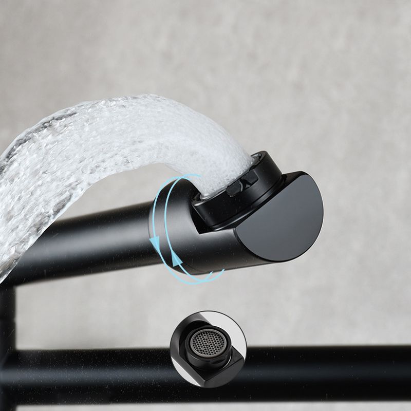 Modern Wall Mounted Faucet Solid Color Wall Mounted Bathroom Faucet