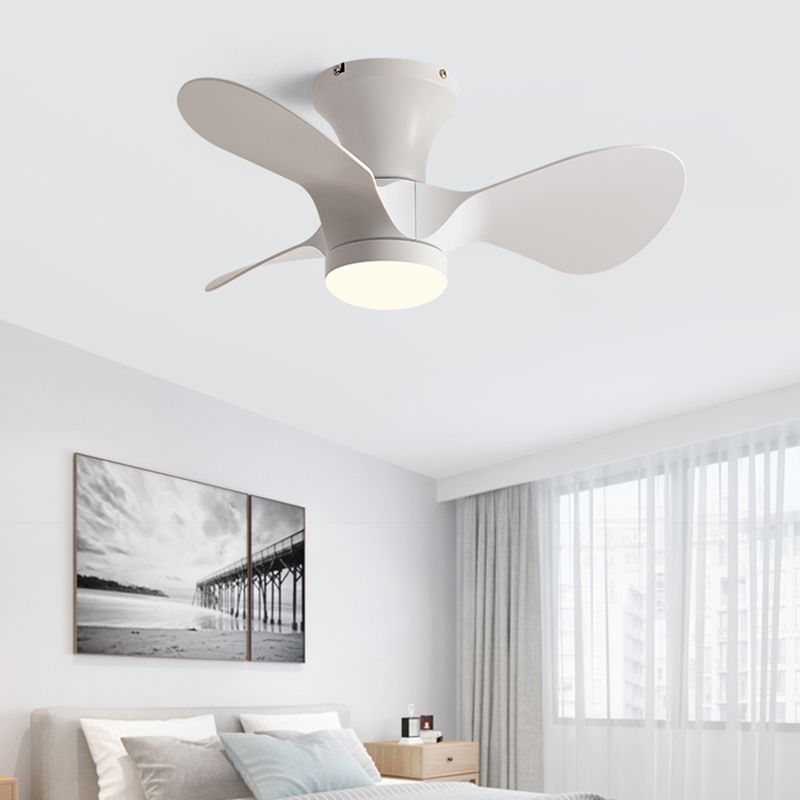 Fan Shape Metal Ceiling Fans Kid Style Single Light Ceiling Mount Fan Fixture