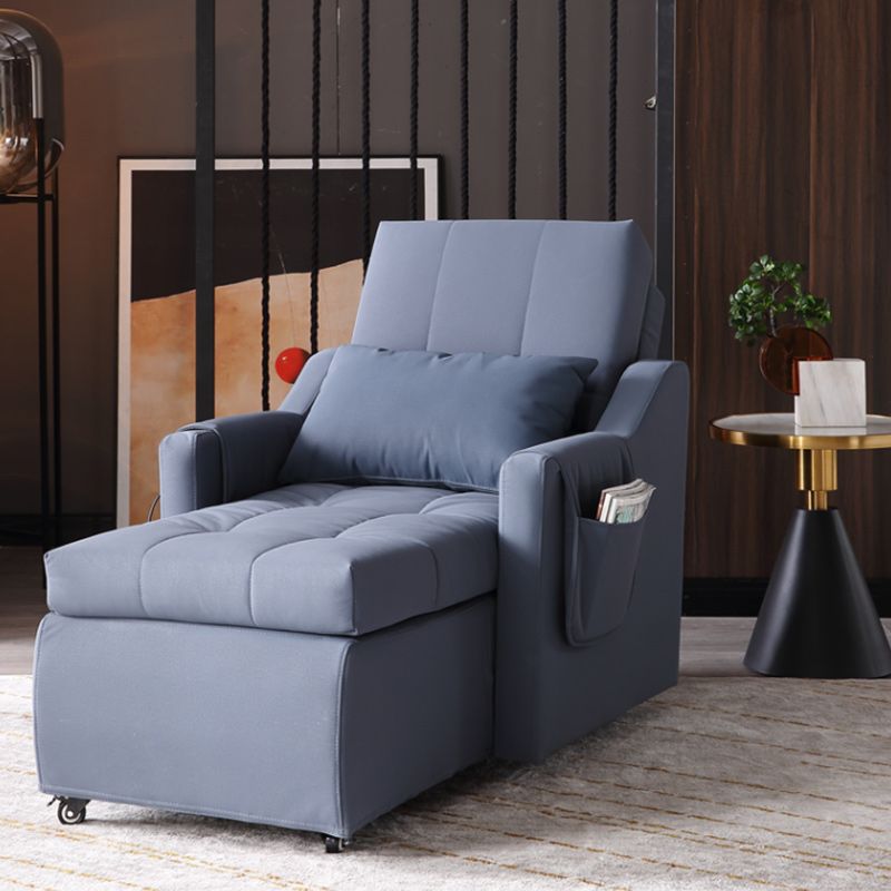 Scandinavian Standard Recliner Metal Solid Color Side Pockets Reclining