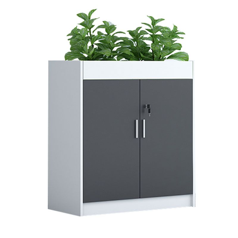 Modern Wood File Cabinet with Lock Storage for Home and Office