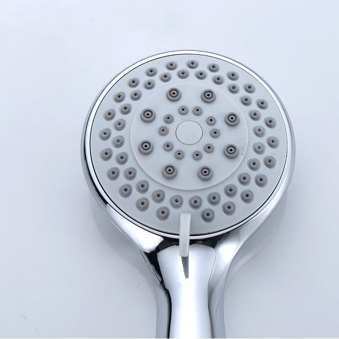 Modern Adjustable Shower Heads Round Metal Handheld Shower Head