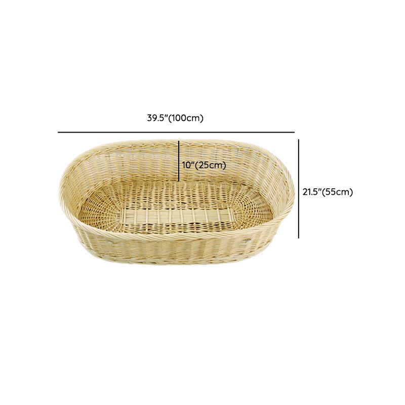 Portable Wicker Moses Basket Natural Oval Moses Basket for Baby and Newborn