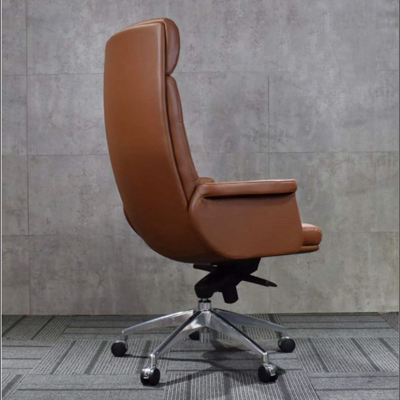 Modern Leather Executive Chair Height-adjustable Managers Chair for Office