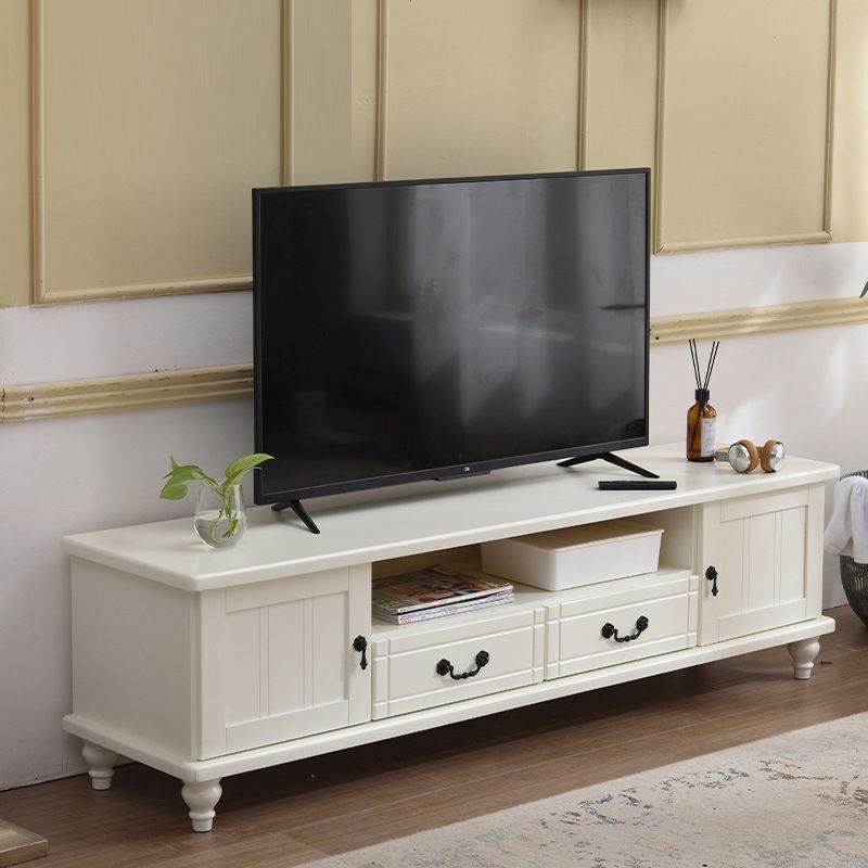 Wooden TV Media Console Stand Contemporary TV Console for Living Room