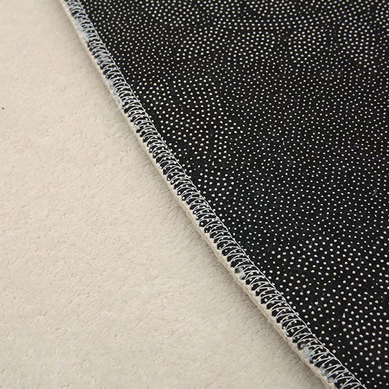 Weißer unregelmäßiger Streifenteppich Polyester Freizeitteppich Nicht-Rutsch-Backing Teppich für Salon Room