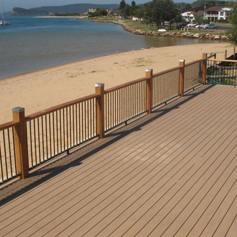 Outdoor WPC Flooring Rectangle Traditional Style Waterproof Nail Flooring