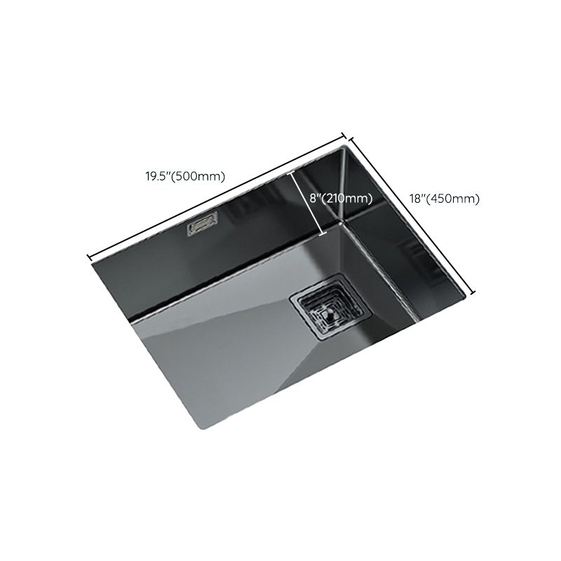 Modern Prep Station Sink Stainless Steel with Drain Assembly Undermount Kitchen Sink Only