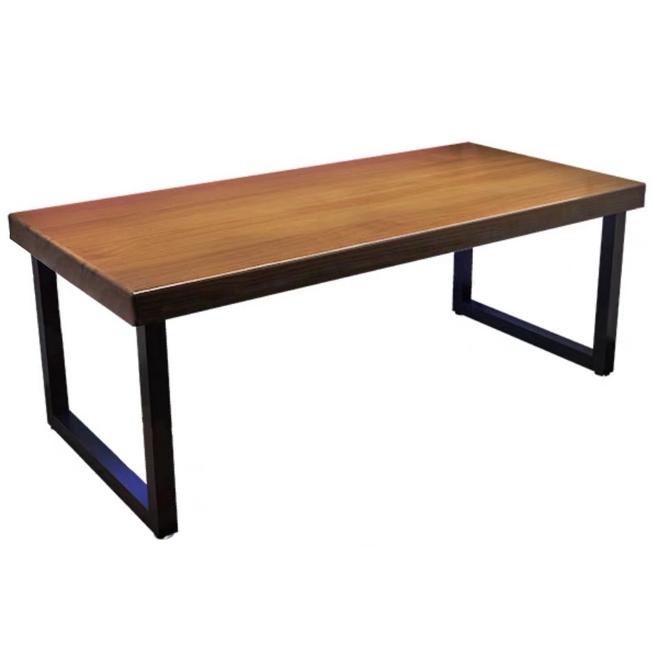 Solid Wood Industrial Writing Table Rectangular Home Office Desk