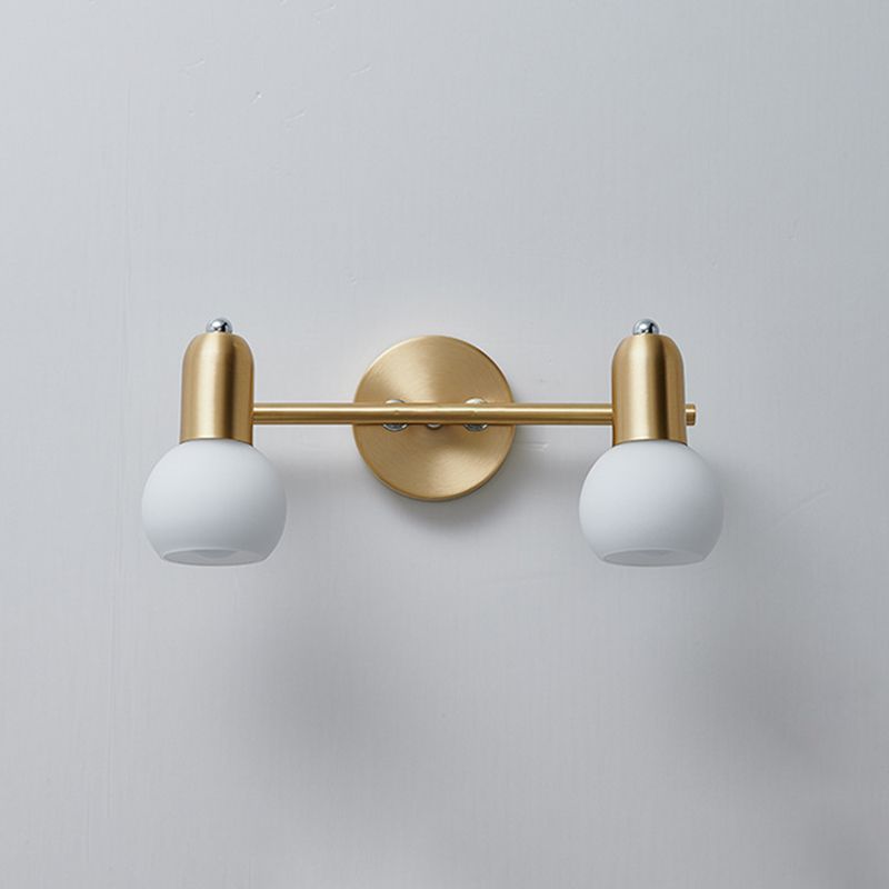 Sphere Glass Wall Mounted Lights Modern Wall Sconce Lighting for Bathroom