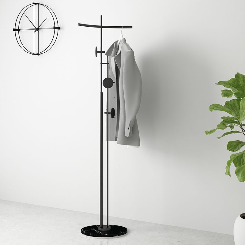 Hall Tree Modern Style Magnificent Metal Coat Hanger Horizontal Bar Hall Stand