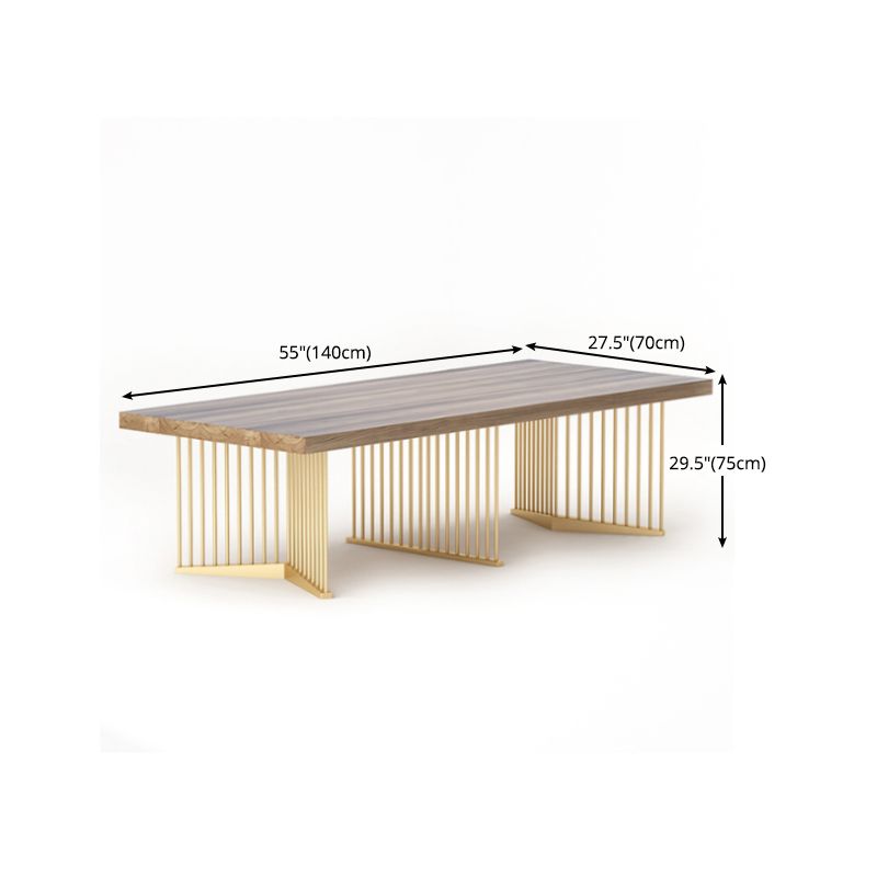 Rectangular Home Office Meeting Table Luxury Style Work Desk