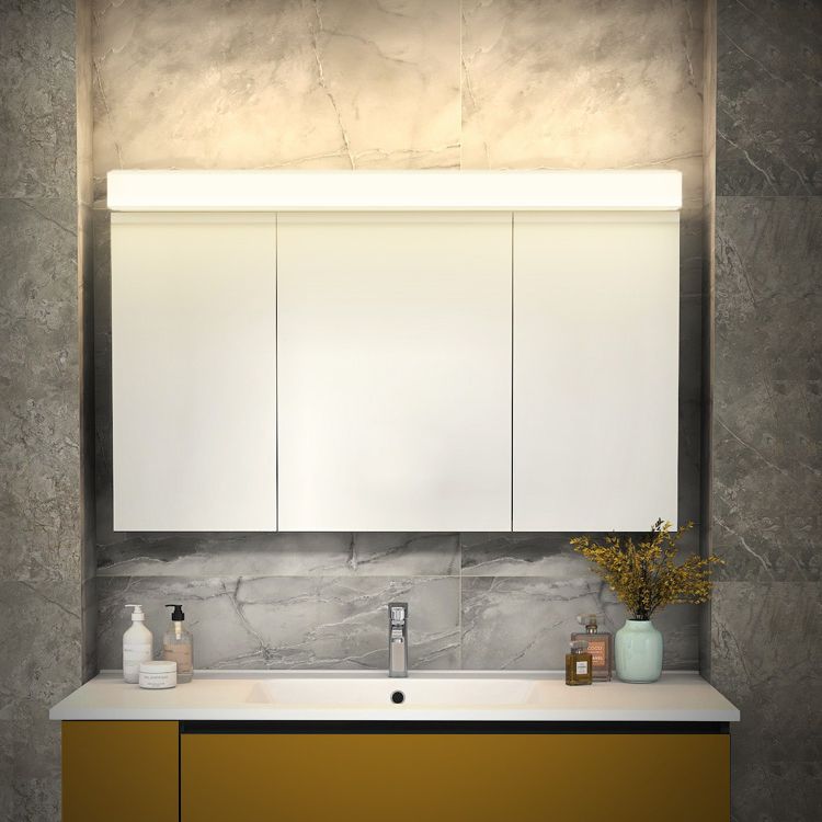 Modern Simple Aluminum Vanity Light Rectangle Acrylic Shade Vanity Lamp for Shower Room