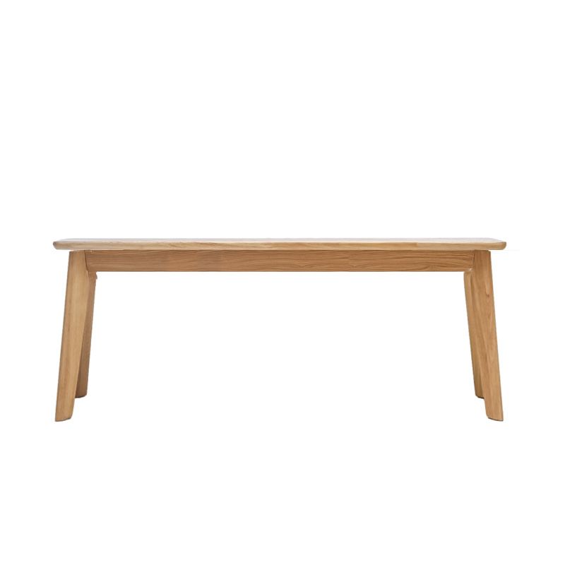 11.8 Inch Wide Modern Seating Bench Solid Wood Rubberwood Bench