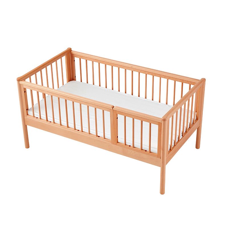 Washed Natural Nursery Crib Modern Nursery Crib with Mattress