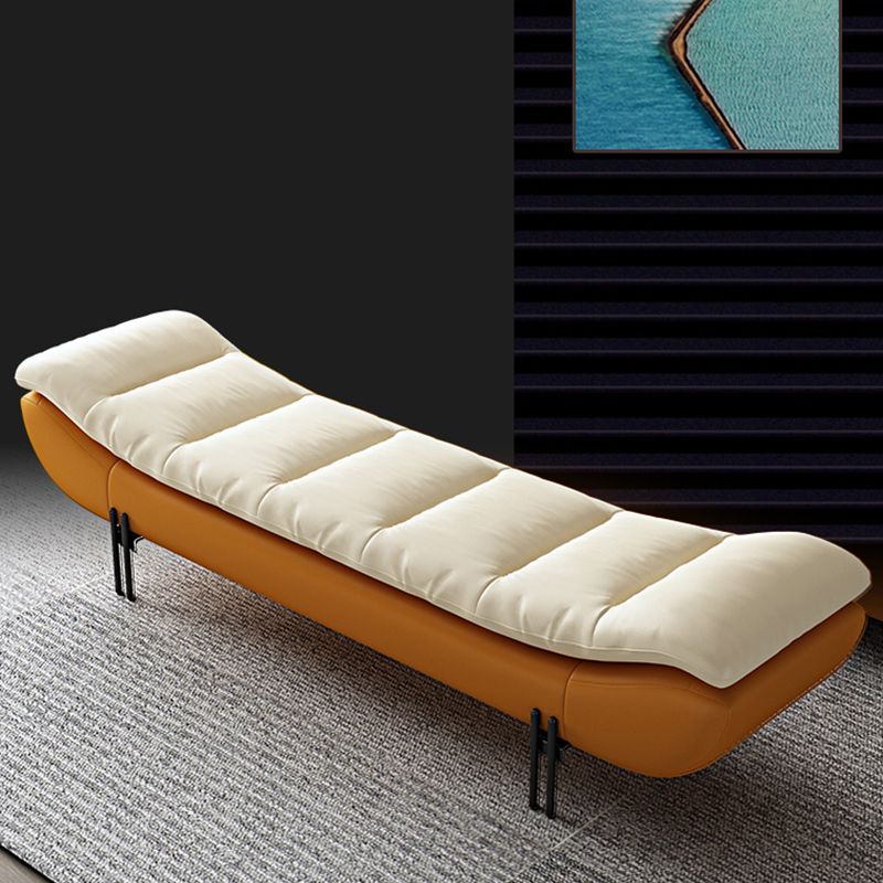 Modern Cushioned Seating Bench Entryway and Bedroom Bench , 18" W