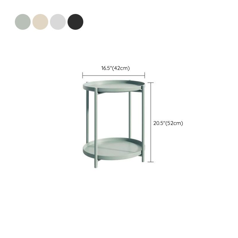 Modern Bed Nightstand Metal Accent Table Nightstand for Bedroom