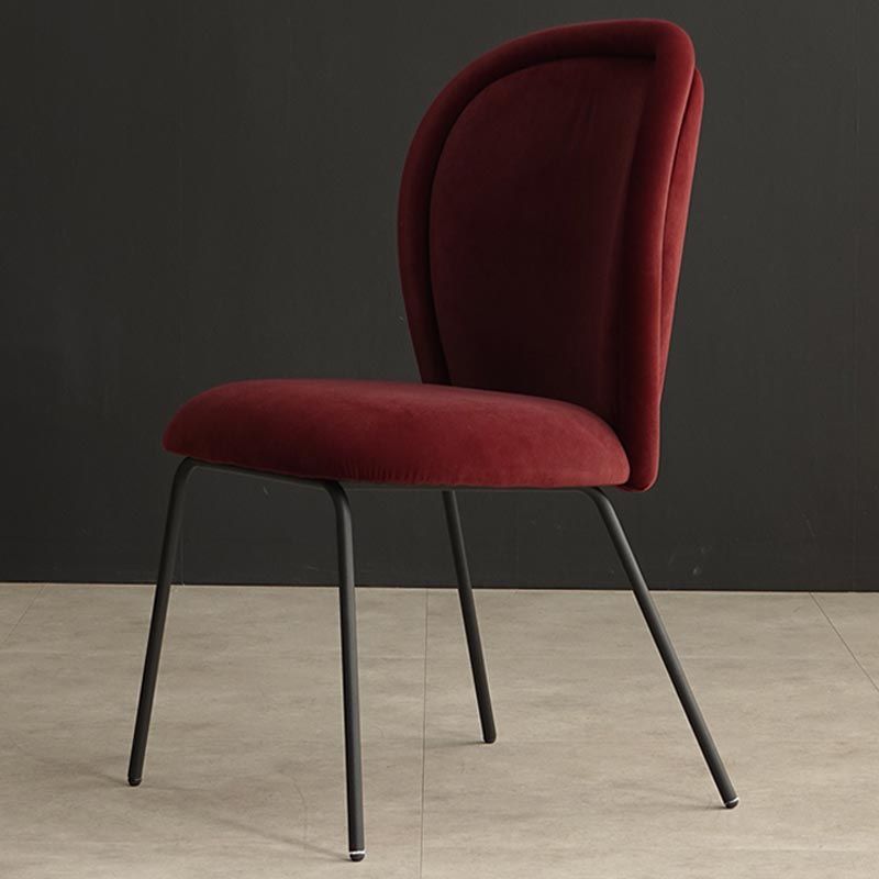 Upholstered Armless Dining Chair Contemporary Dining Room Side Chair